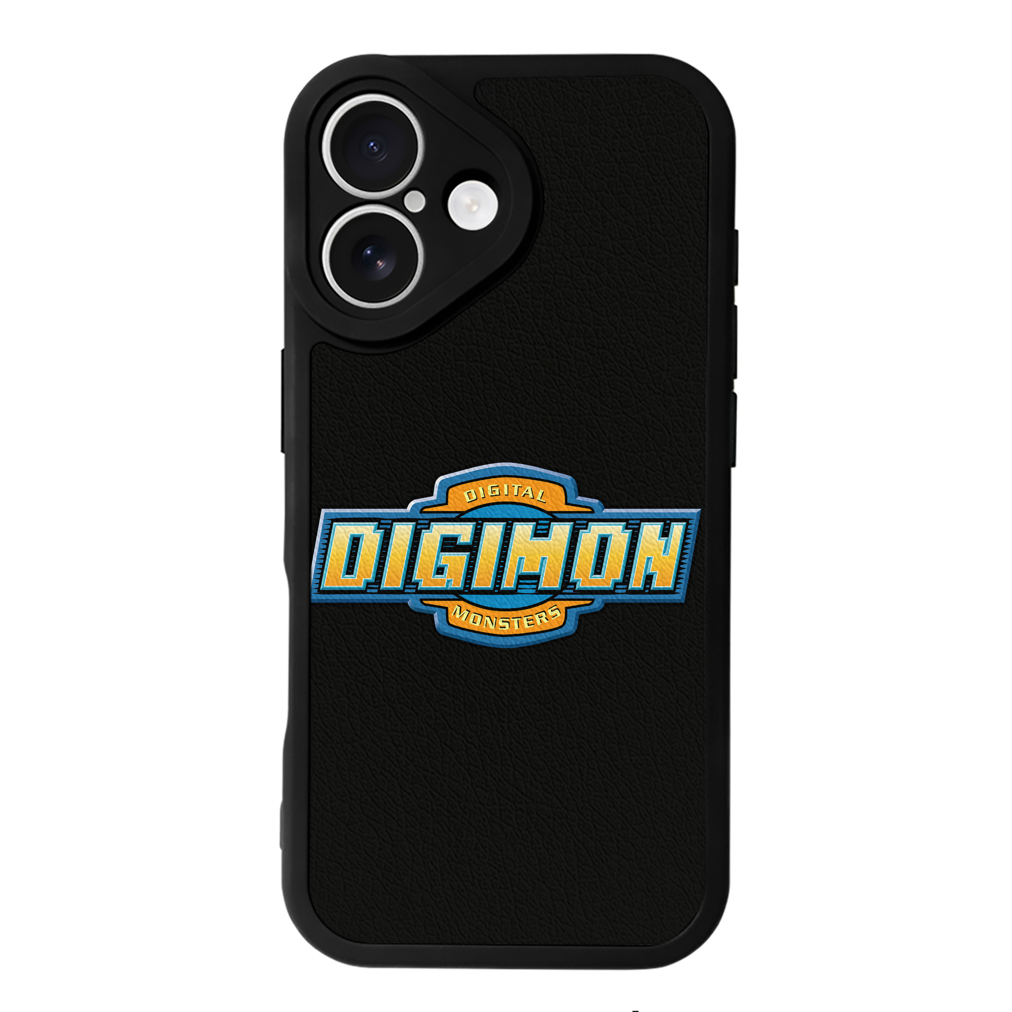 （画像用） Digimon デジタルモンスター/デジモン 【iPhone 16シリーズ対応】シリコンスマホケース（レザー調） 材質：シリコン